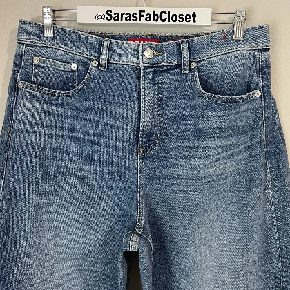 Spanx Spanxshape Authentic 360 Barrel Leg Jeans Women's XL R Medium Wash 21528R - Picture 4 of 11